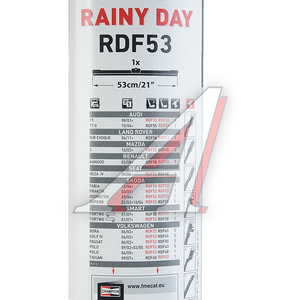 Изображение 4, RDF53/B01 Щетка стеклоочистителя 530мм бескаркасная Rainy Day Flat Multi Clip CHAMPION