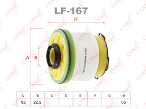Изображение 1, LF167 Фильтр топливный FORD Ranger (11-) LYNX