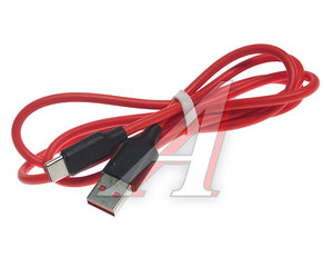 Изображение 1, HX39 Mild red/black Кабель USB Type C 1м FAISON