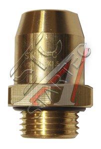 Изображение 1, INF.11.1806 Соединитель трубки ПВХ, полиамид d=6х1.0мм (наружная резьба) М18х1.5 прямой латунь STARTEC