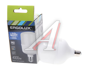 Изображение 1, LED-HW-40W-E27-6K Лампа светодиодная E27 T170 40W (320W) 220V холодный ERGOLUX
