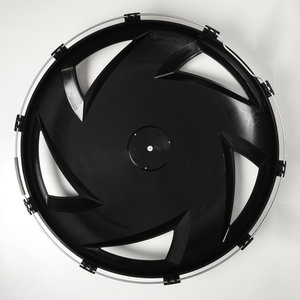 Изображение 3, МК-ПЛ-В13 Колпак колеса R-22.5 переднего пластик (черный) (вентилятор) ТТ