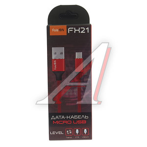Изображение 2, FX21 red Кабель micro USB 1м FAISON