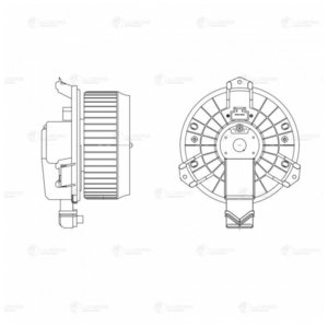 Изображение 8, LFH23LL Мотор отопителя HONDA CR-V (07-) LUZAR