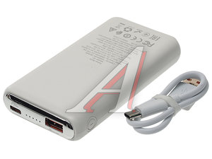 Изображение 2, Q1 Kraft white Аккумулятор внешний 10000мА/ч для зарядки мобильных устройств HOCO
