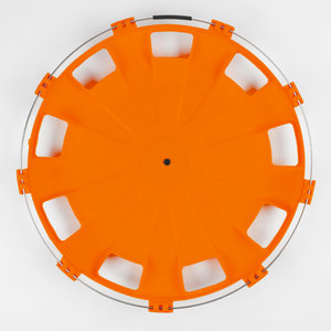 Изображение 2, МК-ПЛ-Р04 Колпак колеса R-22.5 заднего пластик (оранжевый) Турбо ТТ