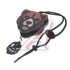 Изображение 1, 4678597208329 (bearcolorset) Подвеска ароматная "Медведь" в крафтовой упаковке цветная AROMA BAR