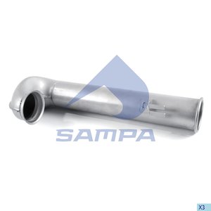 Изображение 2, 050.486 Труба приемная глушителя DAF CF 75 (01-) SAMPA