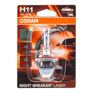 Изображение 1, 64211NLбл Лампа 12V H11 55W PGJ19-2 +150% 3750K блистер (1шт.) Night Breaker Laser OSRAM
