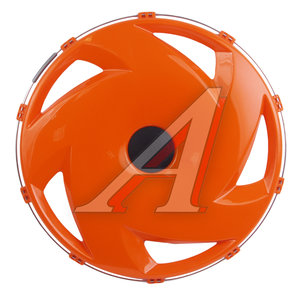 Изображение 1, МК-ПЛ-В04 Колпак колеса R-22.5 заднего пластик (оранжевый) (вентилятор) ТТ