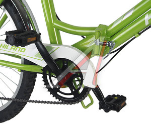 Изображение 2, T21B706 B Велосипед 24" 6-ск. складной зеленый HILAND