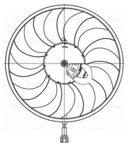 Изображение 3, LFC141G4 Вентилятор NISSAN Qashqai (06-13) охлаждения радиатора OE