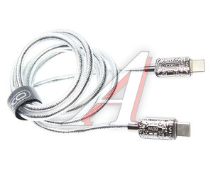 Изображение 1, NBQ217B Silver Кабель USB Type C-USB Type C 1м серебро XO