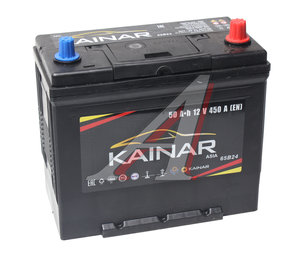 Изображение 1, 6СТ50(0) 65B24L Аккумулятор KAINAR Asia 50А/ч обратная полярность