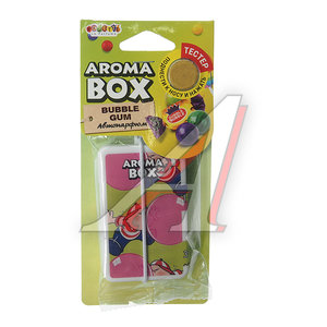 Изображение 1, B-19 Ароматизатор подвесной картон высококапиллярный (Bubble Gum) Aroma Box FOUETTE