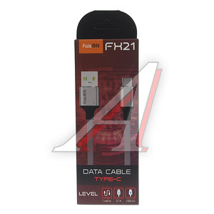 Изображение 2, FX21 grey Кабель USB Type C 1м FAISON