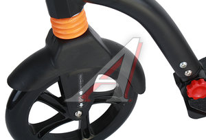Изображение 3, BQ-502 BLACK/ORANGE Самокат 2-х колесный (колесо 230мм) до 100кг алюминий черно-оранжевый