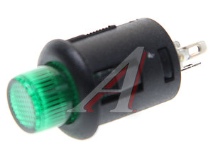Изображение 1, R13-548DL(gr) Выключатель кнопка 2-х позиционный (ON-OFF) с фиксацией светодиодный зеленый 12В 6А SCI
