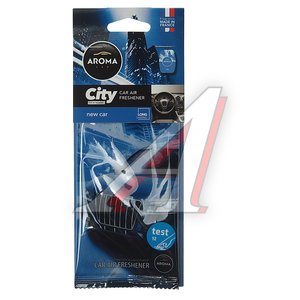 Изображение 1, 92668 Ароматизатор подвесной пластина (новая машина) "City" AROMA CAR