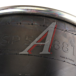 Изображение 4, SP554881-K Пневморессора BPW (металлический стакан) (2 шп. M12,  1 отв. штуц. M22х1.5мм) SAMPA