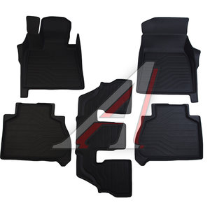 Изображение 1, 3D.BM.X.7.6S.18G.08X06 Коврик салона BMW X7 G07 6 Seats (18-) резина 3D LUX (5 предм.) SRTK