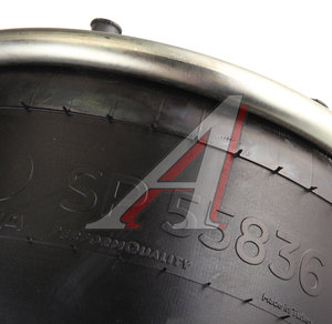 Изображение 4, SP55836-K09 Пневморессора DAF (металлический стакан) (3 шп. M10мм, 2 штуц. M16х1.5мм) SAMPA