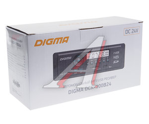 Изображение 3, DCR-100B24 Магнитола автомобильная 1DIN 24V DIGMA