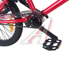 Изображение 4, JK2140001-20 Велосипед 20" 1-ск. BMX (AL-рама) красный HILAND