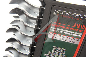 Изображение 2, RF-5161H Набор ключей комбинированных 6-19, 22, 24 мм 16 предметов в пластиковом держателе ROCKFORCE