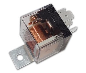 Изображение 1, 406.3787 Реле электромагнитное 12V 5-ти контактное 40/30А переключ.со светодиодом прозрачный корпус ЭНЕРГОМАШ
