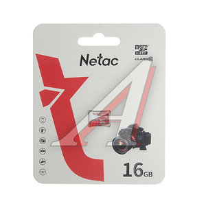Изображение 1, NT02P500ECO-016G-S Карта памяти 16GB MicroSD class 10 NETAC