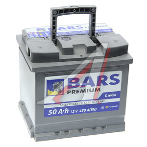 Изображение 1, 6СТ50(0) Аккумулятор BARS Premium 50А/ч обратная полярность