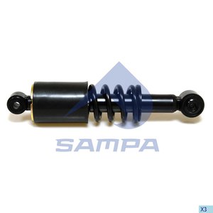 Изображение 1, 020.295-01 Амортизатор MAN TGA кабины задний с пружиной (252/349 O/O) SAMPA