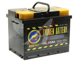Изображение 1, 6СТ60(1) Аккумулятор TYUMEN BATTERY STANDART 60А/ч