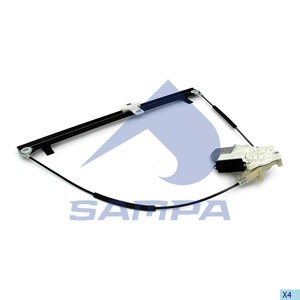 Изображение 2, 18500238 Стеклоподъемник DAF двери правый электрический в сборе SAMPA