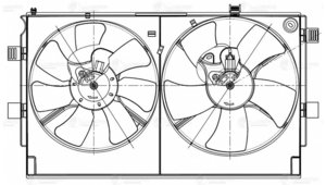 Изображение 11, LFK1104 Вентилятор MITSUBISHI Lancer (03-07) охлаждения радиатора LUZAR