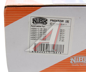 Изображение 5, PN0452W Колодки тормозные MERCEDES W204 передние (4шт.) NIBK