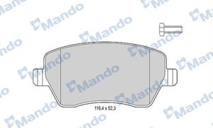 Изображение 2, MBF015179 Колодки тормозные MERCEDES Citan (415) передние (4шт.) MANDO