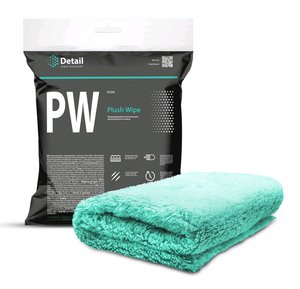 Изображение 1, DT-0245 Полотенце для располировки составов зеленое PW Plush Wipe DETAIL