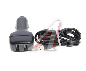 Изображение 2, Z36 black Устройство зарядное в прикуриватель 2USB 12V 2.4A кабель iPhone (5-) HOCO