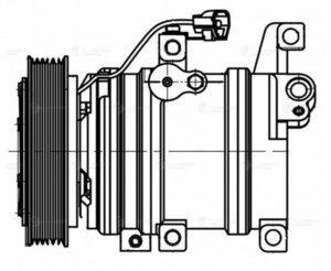 Изображение 4, LCAC2515 Компрессор MAZDA 6 (02-), CX-7 (07-) кондиционера LUZAR