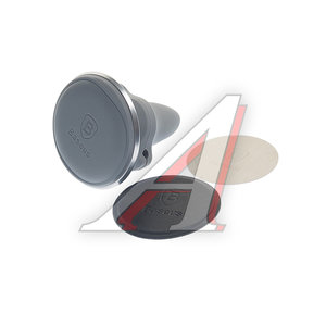 Изображение 2, SUGX-A0S Держатель телефона на дефлектор магнитный серебряный BASEUS