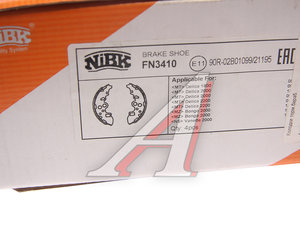 Изображение 5, FN3410 Колодки тормозные NISSAN Vanette (S21) задние барабанные (4шт.) NIBK