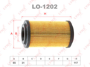 Изображение 1, LO1202 Фильтр масляный MERCEDES S (W202), C (W203), E (W210, W211), ML (W163), G (W463), Sprinter LYNX