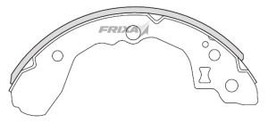 Изображение 1, FLK15N Колодки тормозные KIA Rio (04-) задние барабанные (4шт.) FRIXA