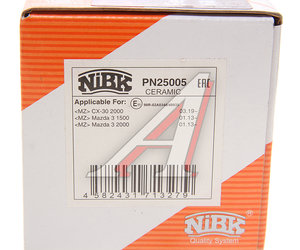 Изображение 5, PN25005 Колодки тормозные MAZDA 3 (13) передние (4шт.) NIBK