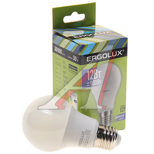 Изображение 1, LED-A60-12W-E27-6K Лампа светодиодная Е27 А60 12W (100W) 220V холодный ERGOLUX