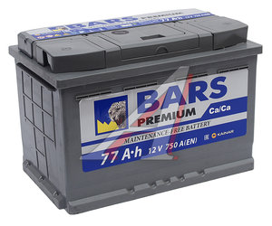Изображение 1, 6СТ77(0) Аккумулятор BARS Premium 77А/ч обратная полярность