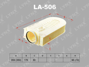 Изображение 1, LA506 Фильтр воздушный MERCEDES E (W212), S (W221) LYNX