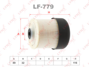Изображение 1, LF779 Фильтр топливный RENAULT Captur (13-) LYNX